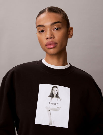 Kate Moss Obsession Graphic Hoodie - Calvin Klein Women