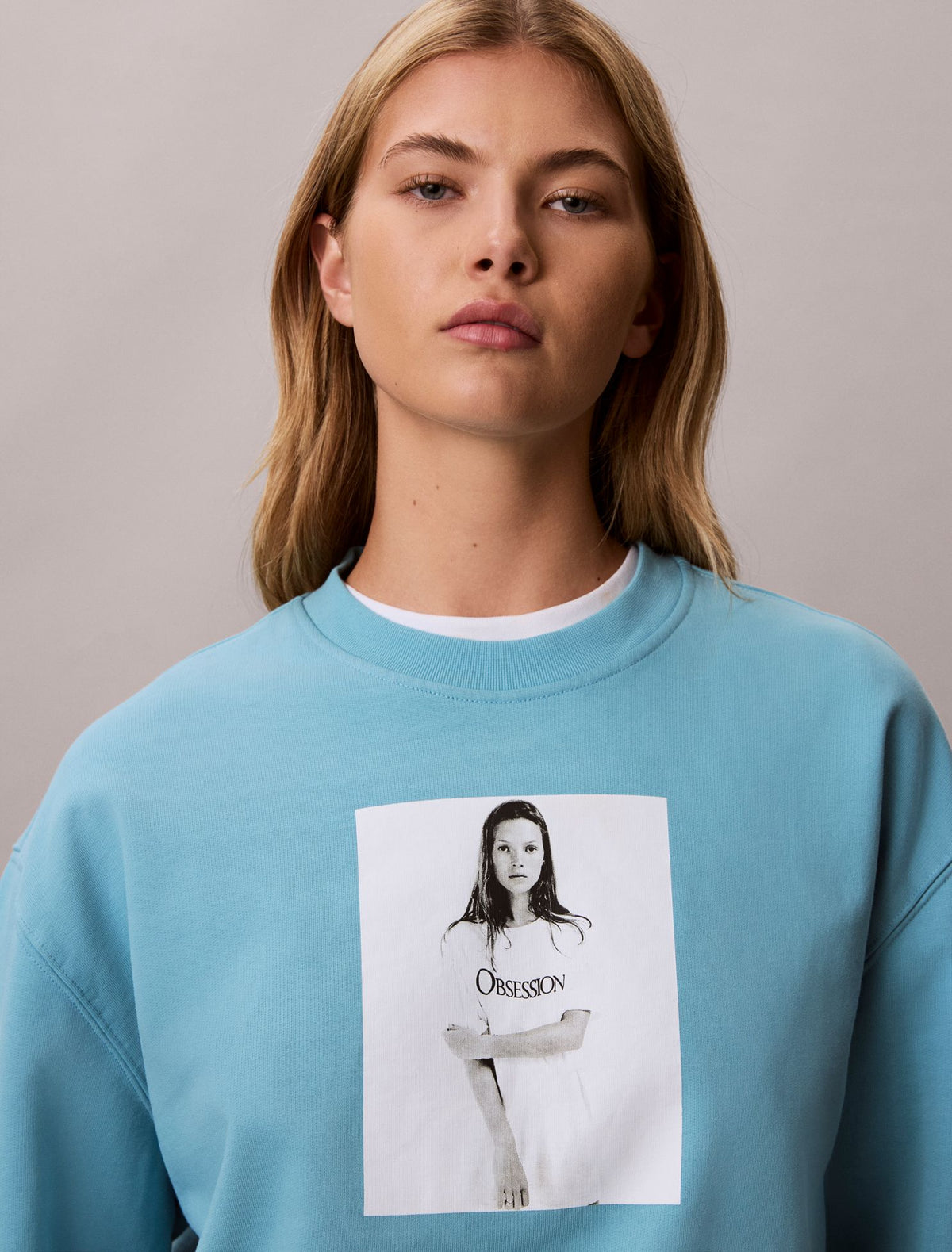 Kate Moss Obsession Graphic Hoodie - Calvin Klein Women