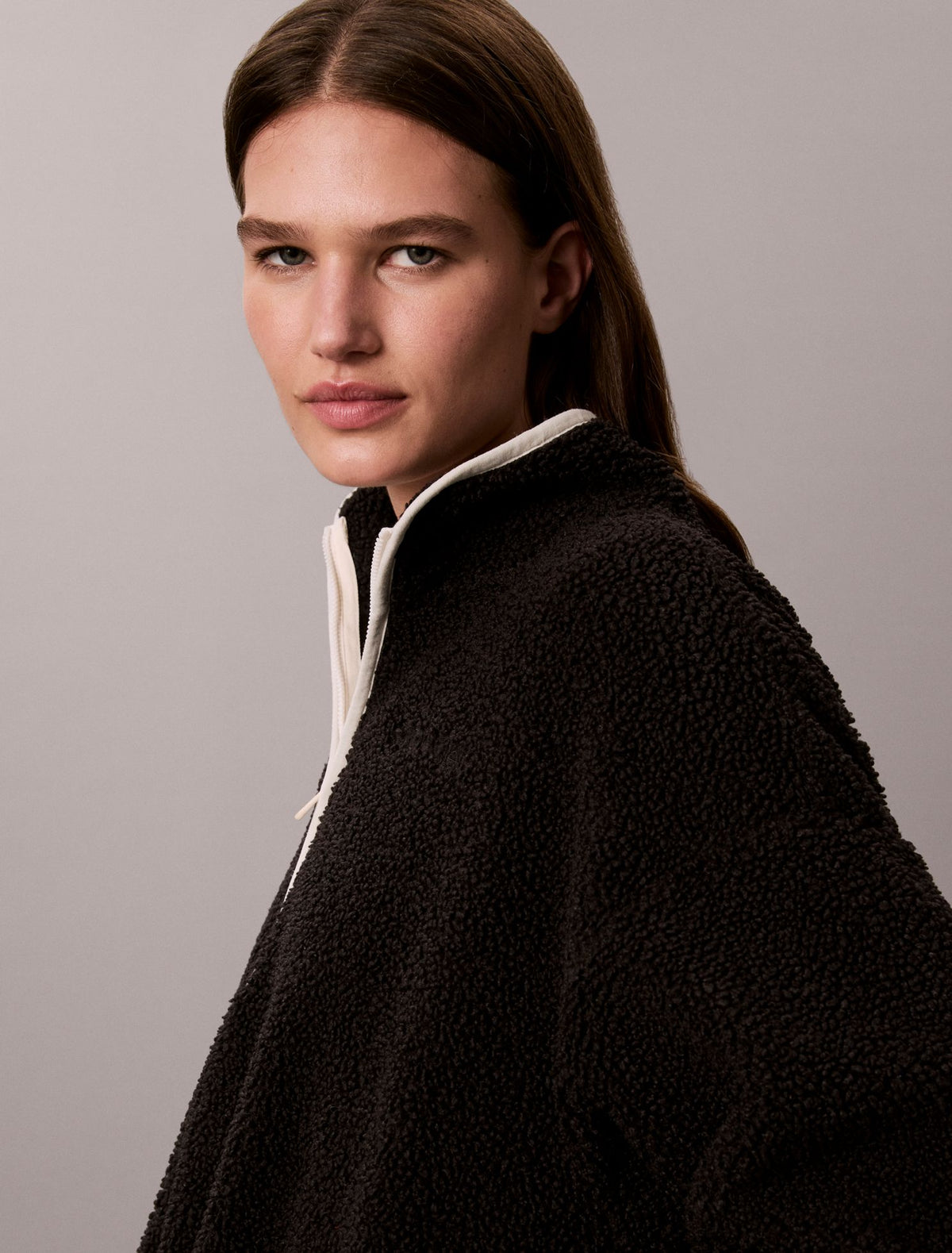 Sherpa 1/4 Zip Sweatshirt - Calvin Klein Women