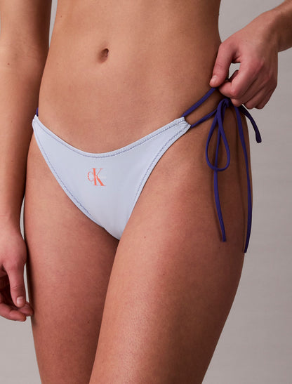 Graphic Monogram Swim Side Tie Bikini Bottom - Calvin Klein Women