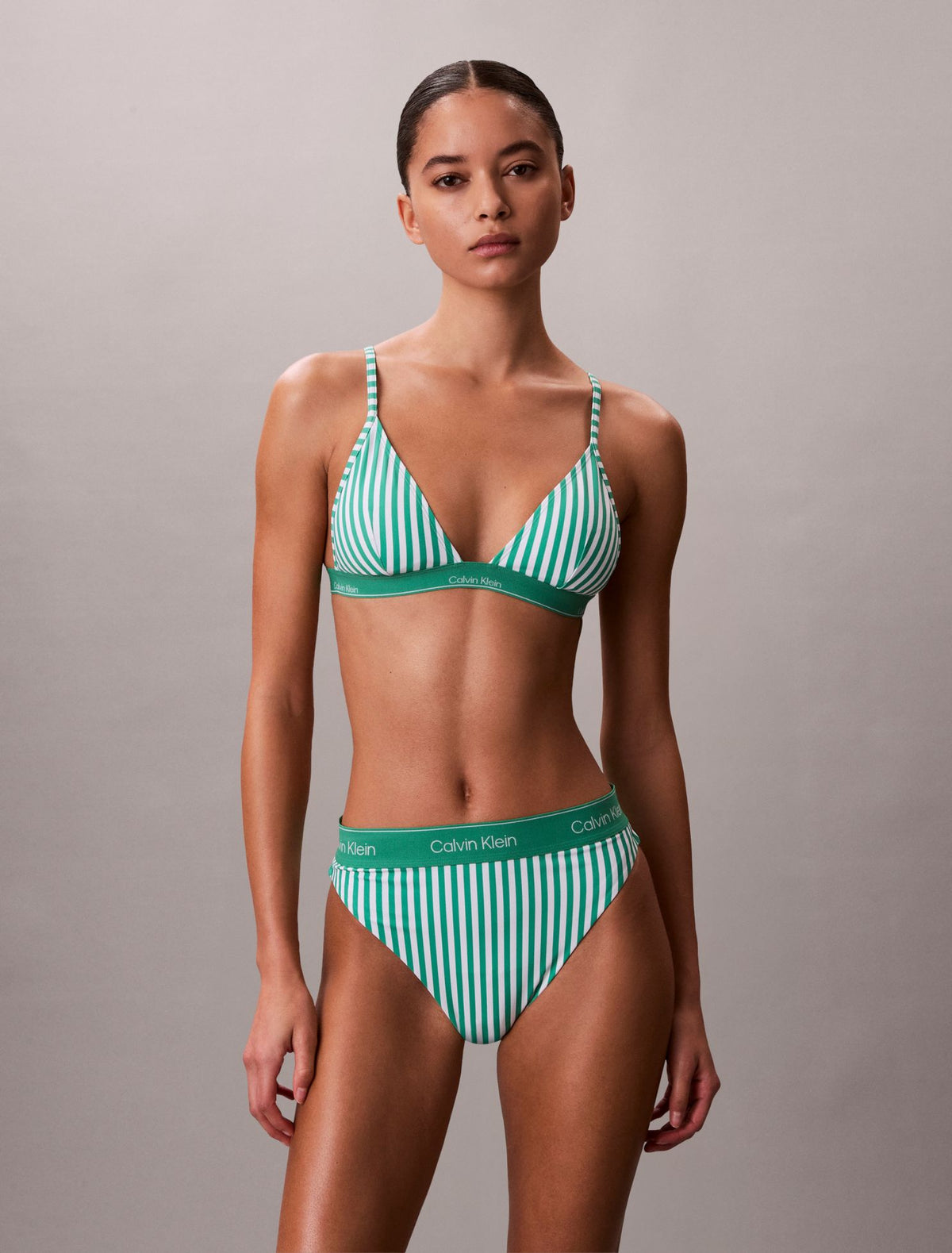 CK Icon Triangle Swim Bralette - Calvin Klein Women