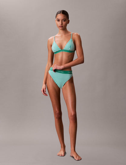 CK Icon Triangle Swim Bralette - Calvin Klein Women