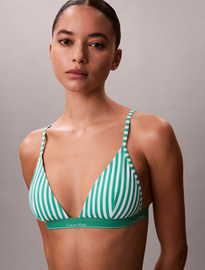 CK Icon Triangle Swim Bralette - Calvin Klein Women