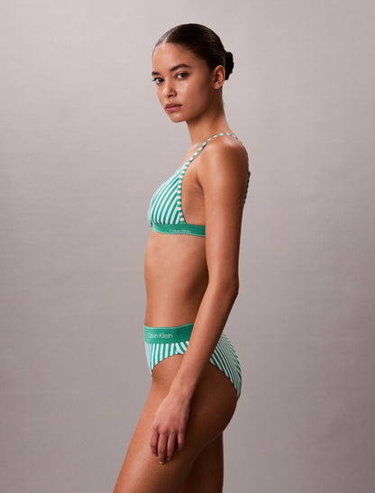 CK Icon Triangle Swim Bralette - Calvin Klein Women