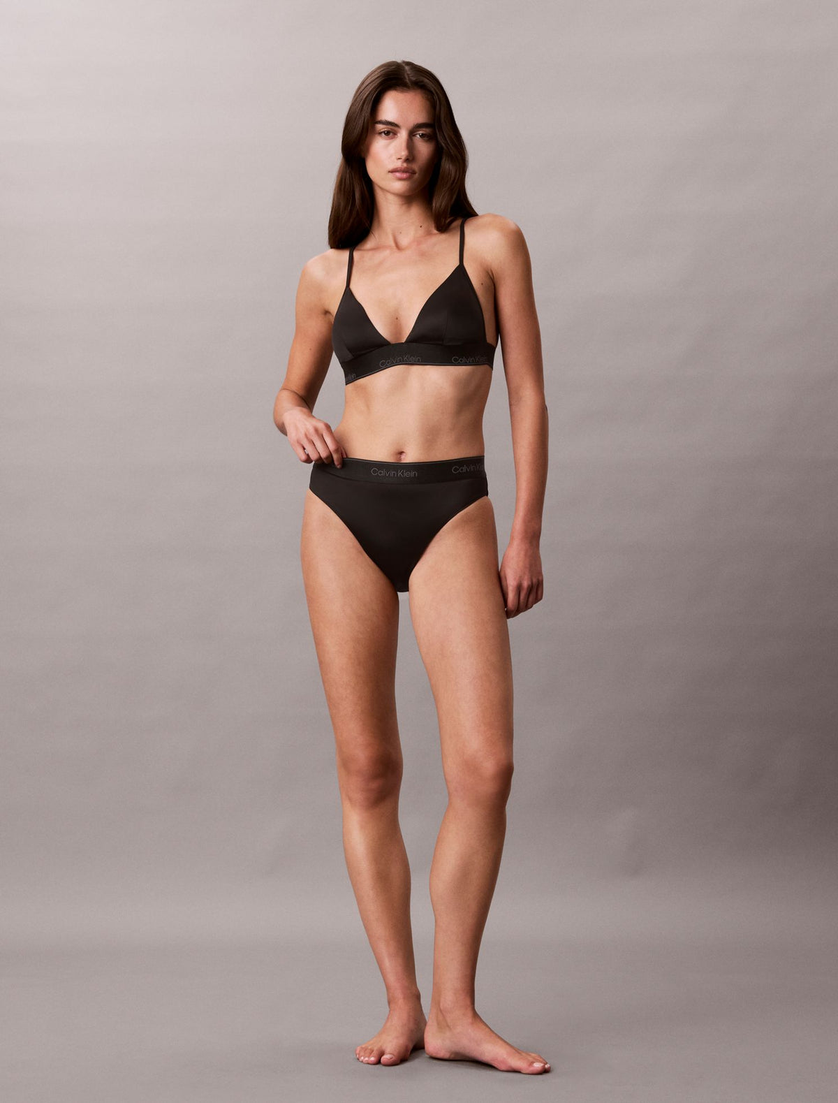 Icon Shine Swim Triangle Bikini Top - Calvin Klein Women