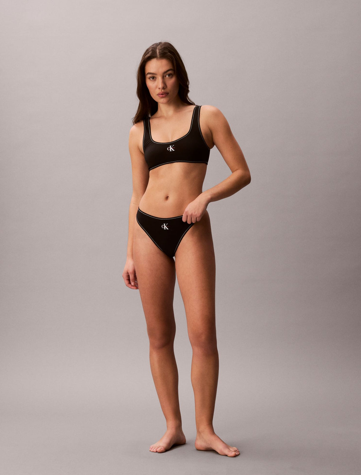 Graphic Monogram Swim Bralette - Calvin Klein Women