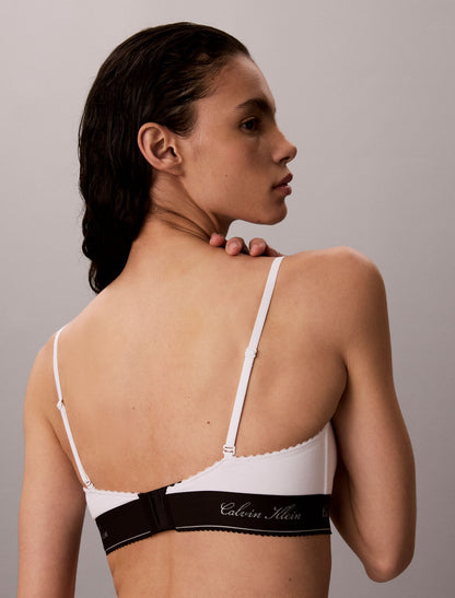 Icon Cotton Modal Script Bralette - Calvin Klein Underwear